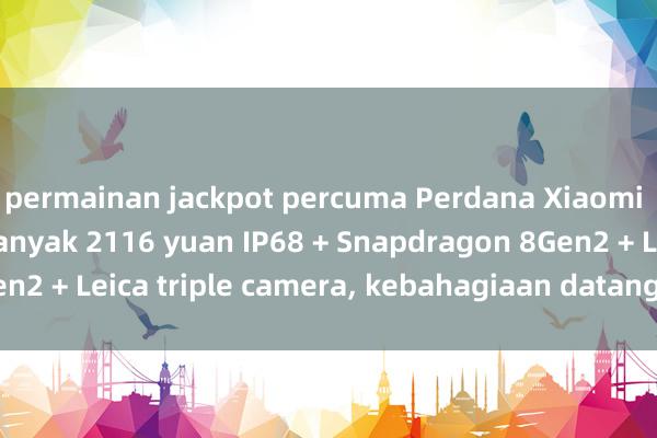 permainan jackpot percuma Perdana Xiaomi tiba-tiba jatuh sebanyak 2116 yuan IP68 + Snapdragon 8Gen2 + Leica triple camera, kebahagiaan datang terlalu tiba-tiba